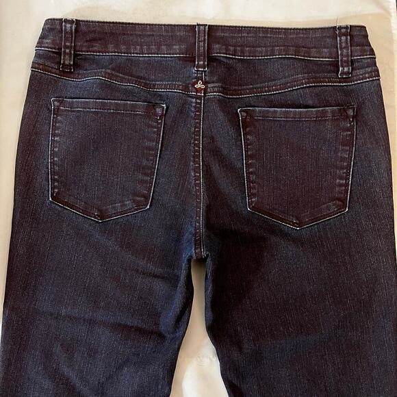 Prana NEW Womens Skinny Jeans sz 6/28 Low Rise Denim Pants Peacock Coloring Gray - Picture 4 of 7